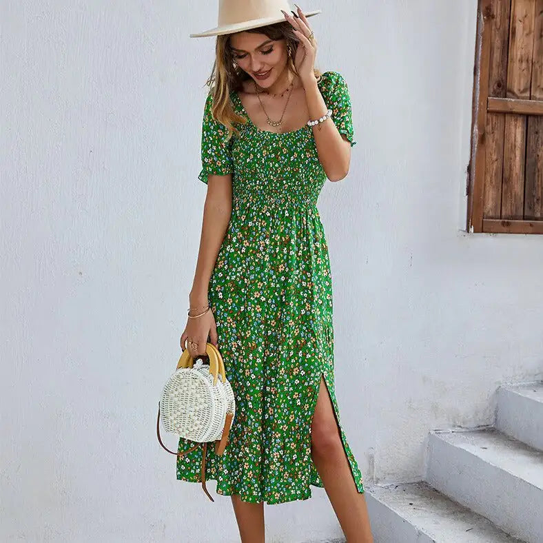 Beach Floral Mini Dress