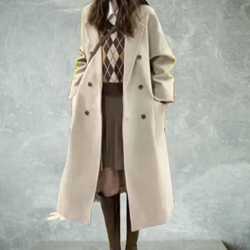 Elegant Trench Coat for Winter, Womens Clothing