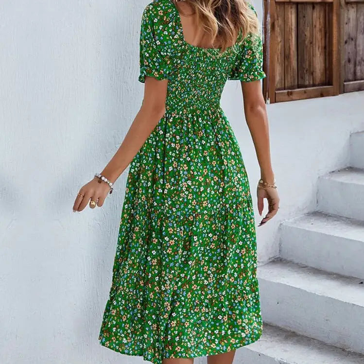 Beach Floral Mini Dress