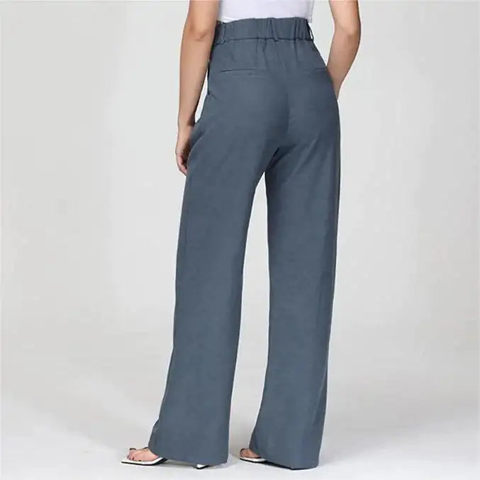 High Waist Pleated Tailored Pants